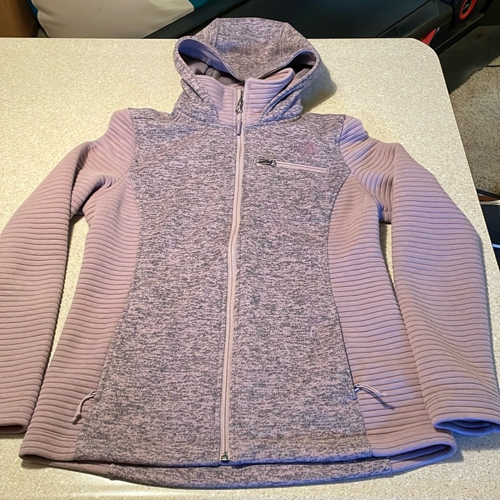 North Face Women’s Sweaterfleece Hybrid Jacket.  Size Medium.  Purple